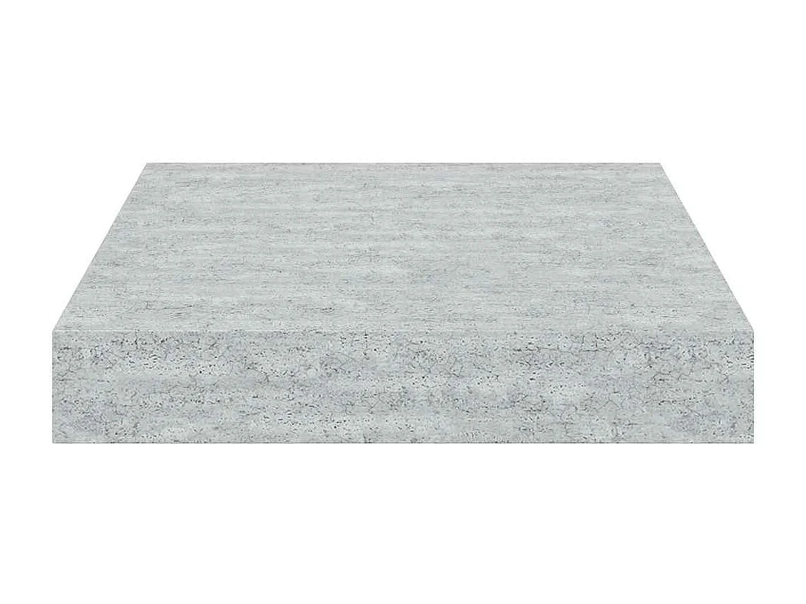 Étagère murale flottante gris béton 23x23,5x3,8 cm MDF