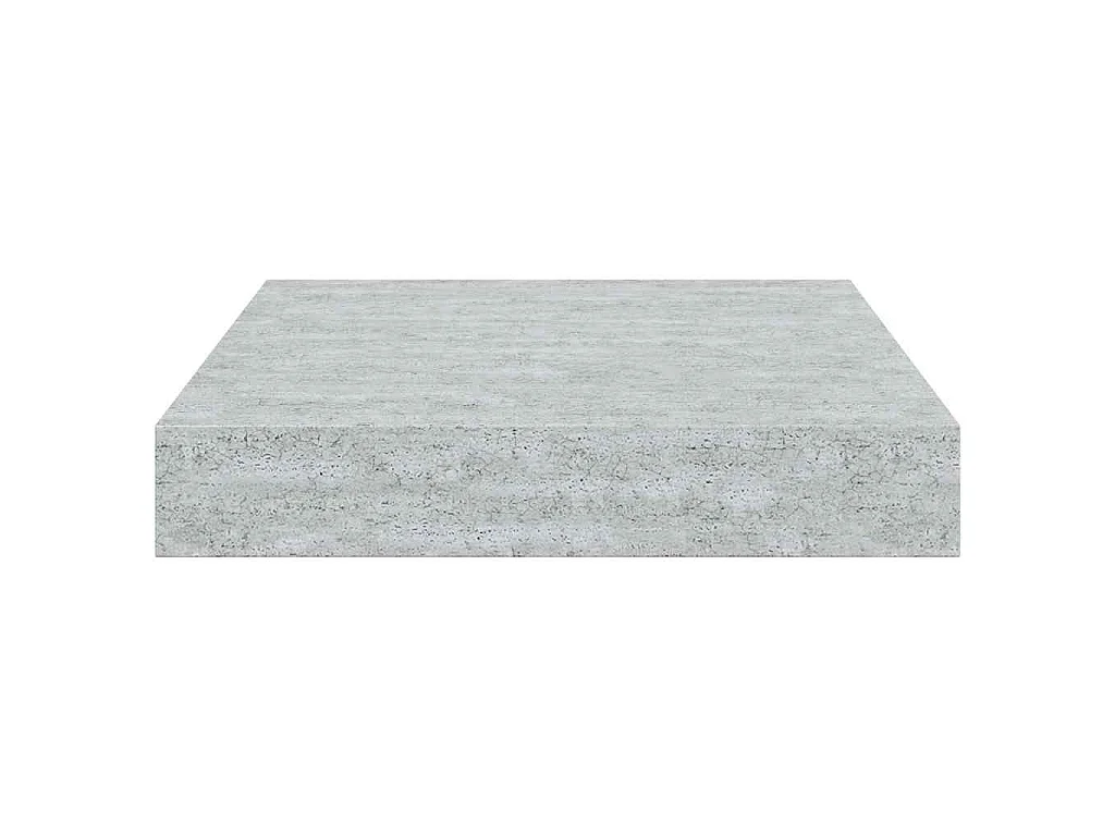 Étagère murale flottante gris béton 23x23,5x3,8 cm MDF