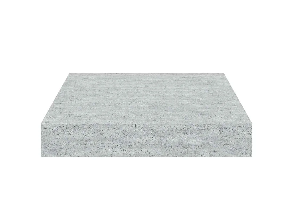 Étagère murale flottante gris béton 23x23,5x3,8 cm MDF