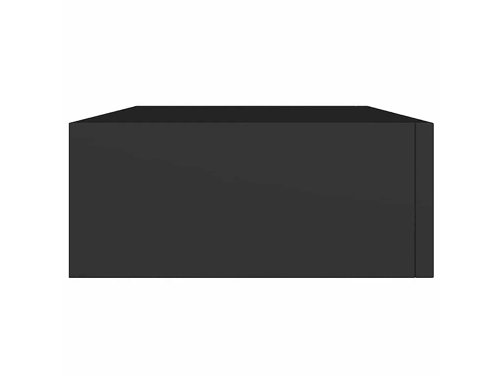 Prateleira de parede com gaveta MDF 40x23,5x10 cm preto