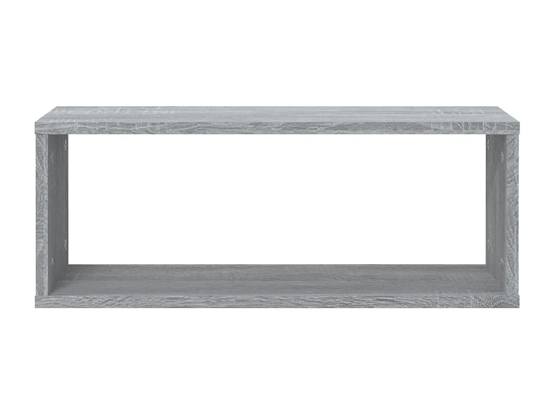 Mensole Cubo Muro 2 pz Grigio Sonoma 60x15x23 cm in Multistrato