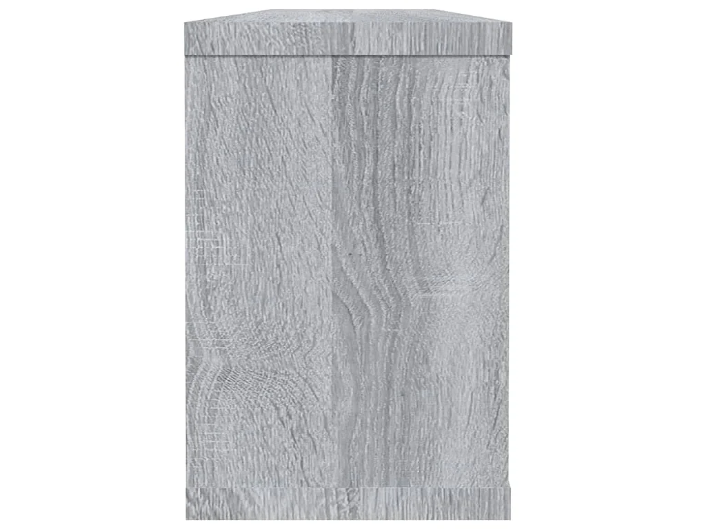 Étagères murales cube 2 pcs Sonoma gris 60x15x23 cm Bois