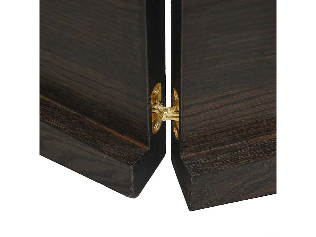 Estante pared madera roble tratada marrón oscuro 180x40x(2-4)cm