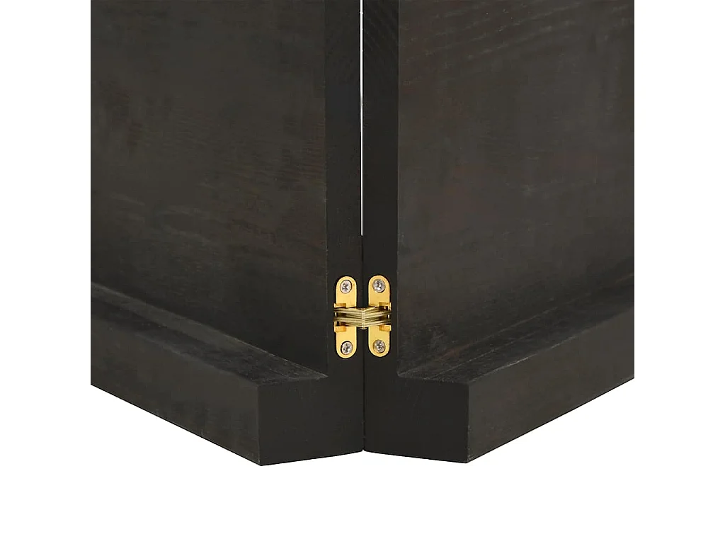 Wandregal Dunkelbraun 160x30x(2-6)cm Massivholz Eiche Behandelt