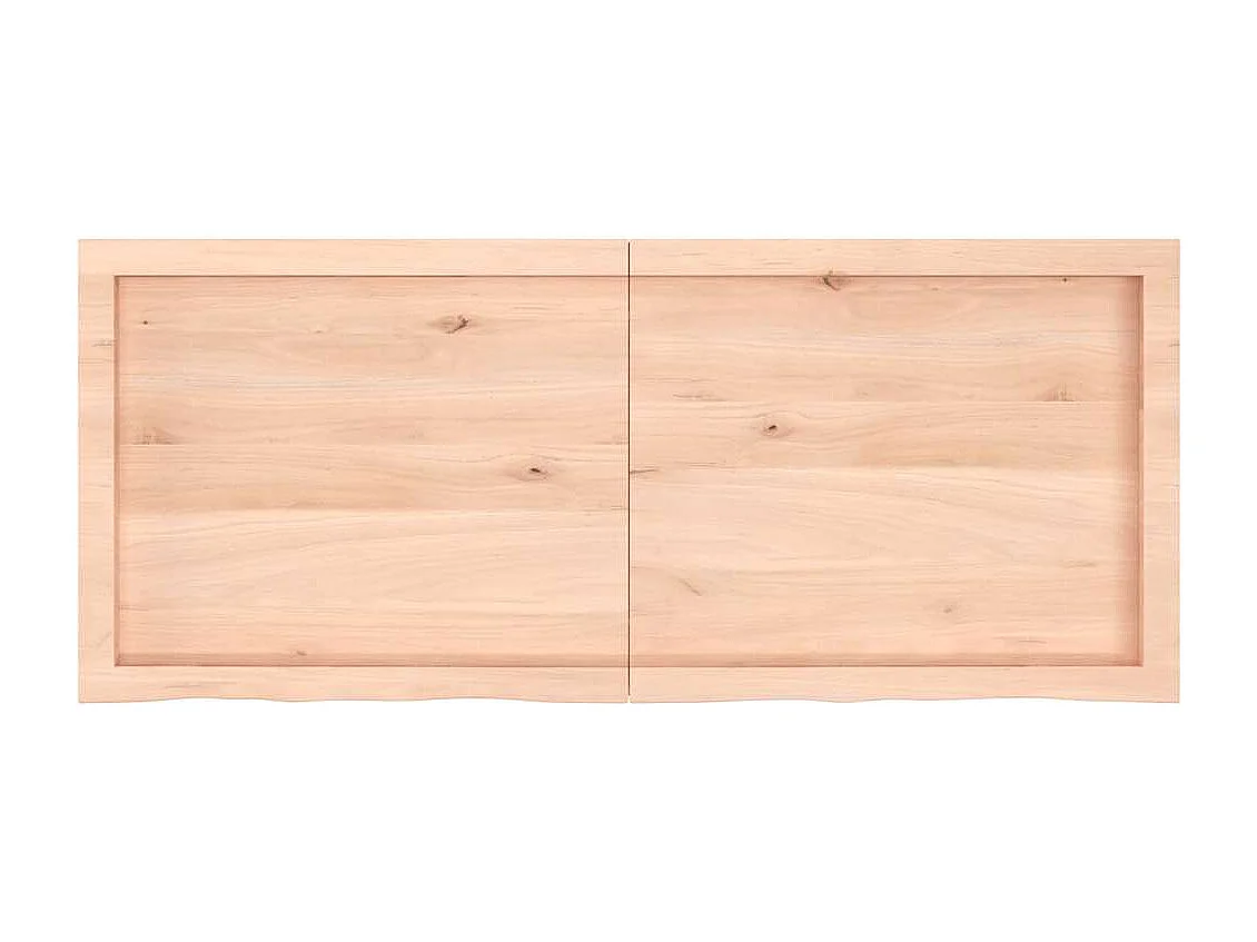 Étagère murale 120x50x(2-6) cm bois de chêne massif non traité