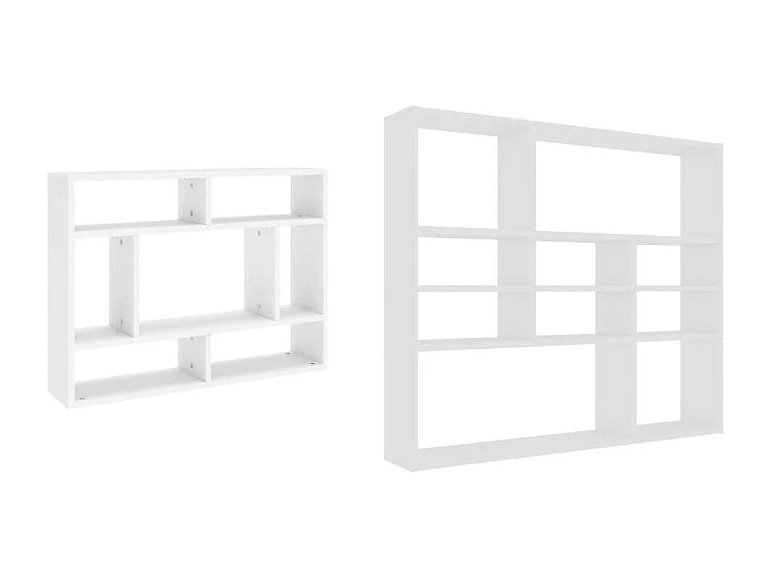 Estante de parede 75x16x55 cm contraplacado branco