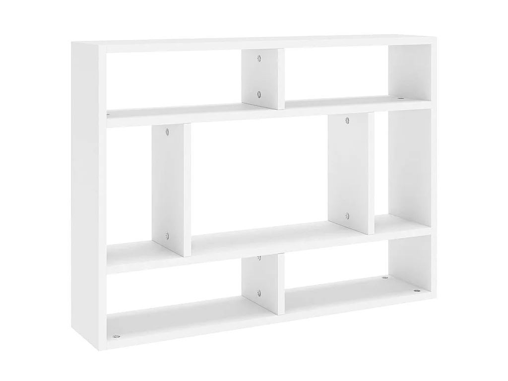 Scaffale a Parete Bianco 75x16x55 cm in in Multistrato