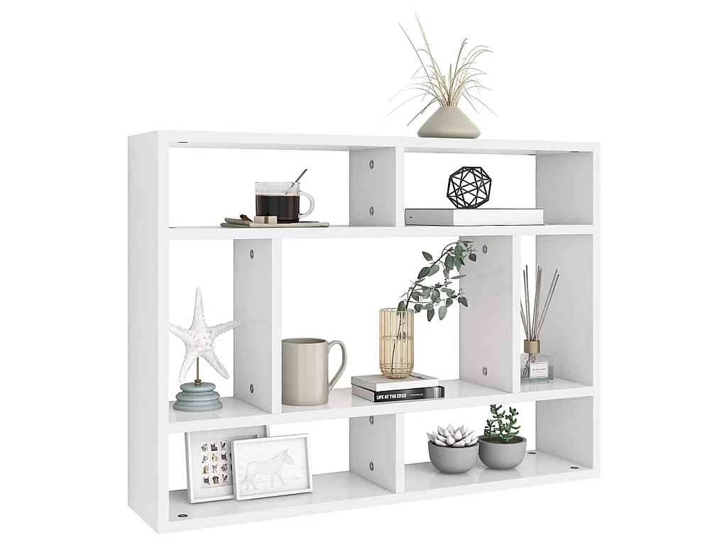 Étagère murale Blanc 75x16x55 cm Bois d’ingénierie