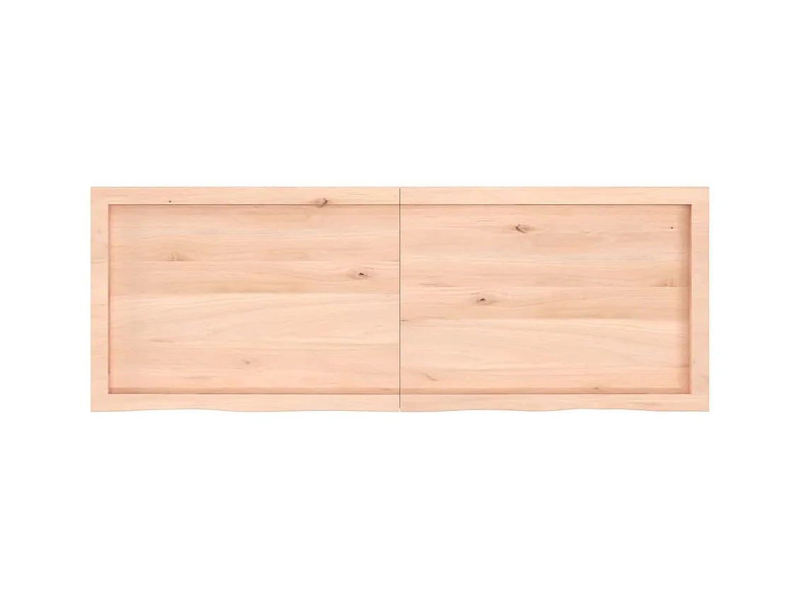 Wandregal 140x50x(2-6) cm Massivholz Eiche Unbehandelt