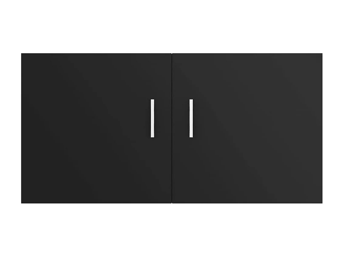 Hangkast 80x39x40 cm bewerkt hout zwart