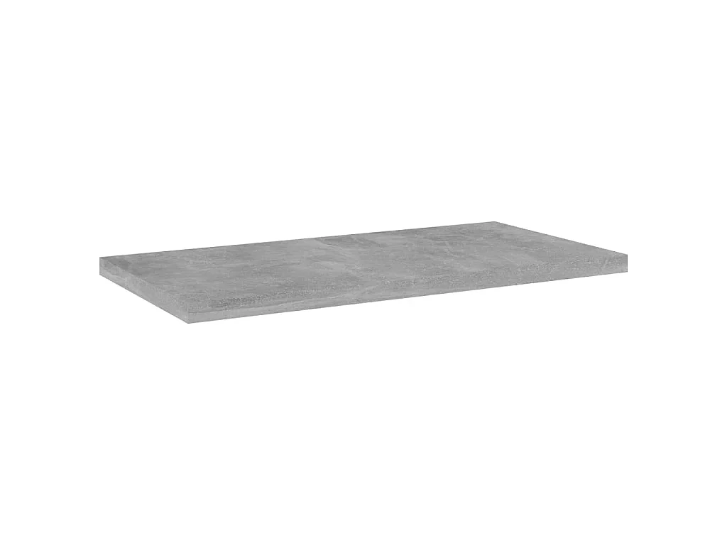 Estante estantería 4uds contrachapada gris hormigón 40x20x1,5cm
