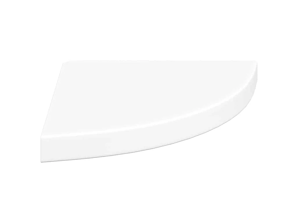 Étagères d'angle flottantes 4 pcs blanc 35x35x3,8 cm MDF