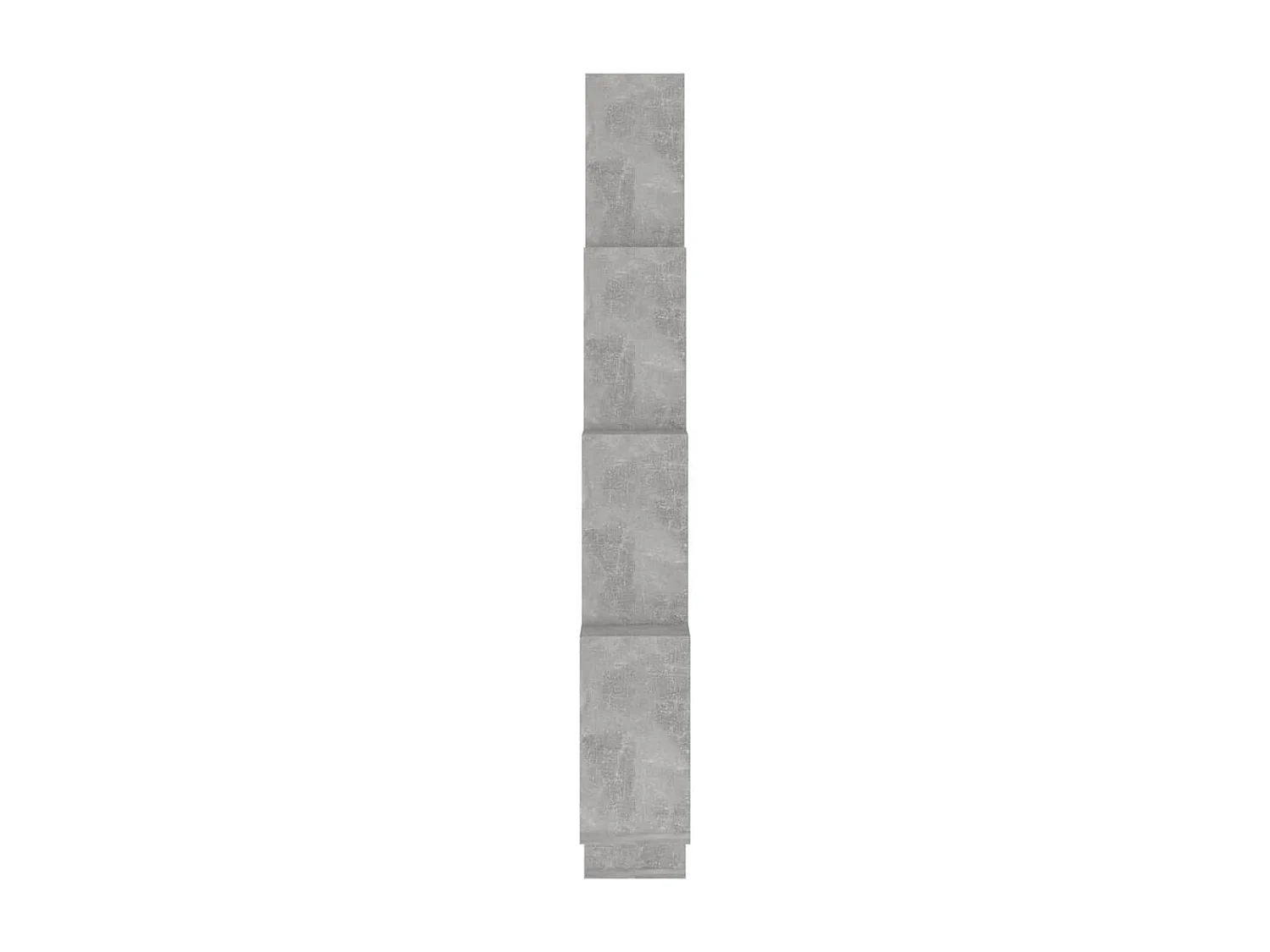 Étagère murale cube Gris béton 90x15x119 cm Bois d’ingénierie