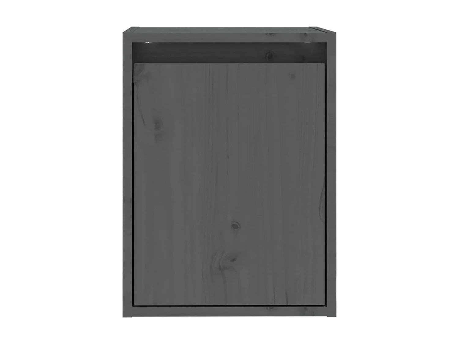 Armoires murales 2 pcs Gris 30x30x40 cm Bois de pin massif