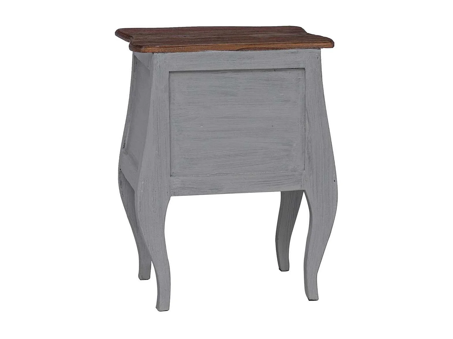 Table de chevet bois d'acajou massif 48x35x64 cm