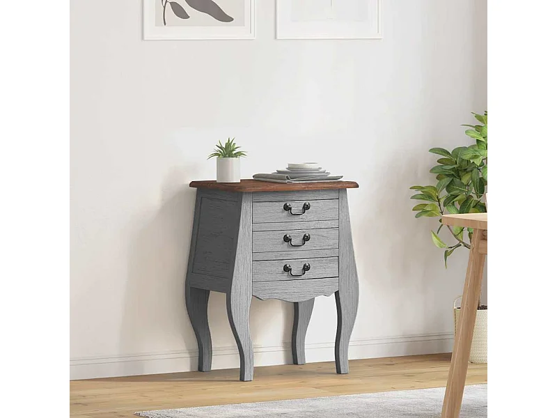 Nachttisch Massives Mahagoniholz 48x35x64 cm