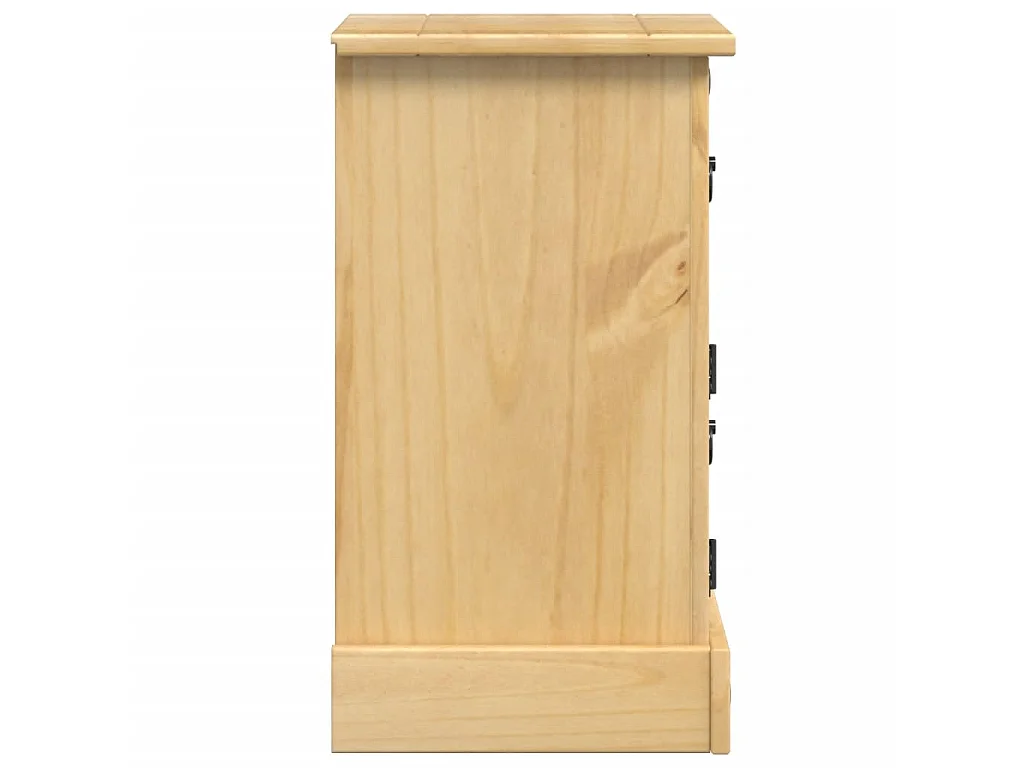 Table de chevet Corona 35x32,5x58 cm bois de pin massif