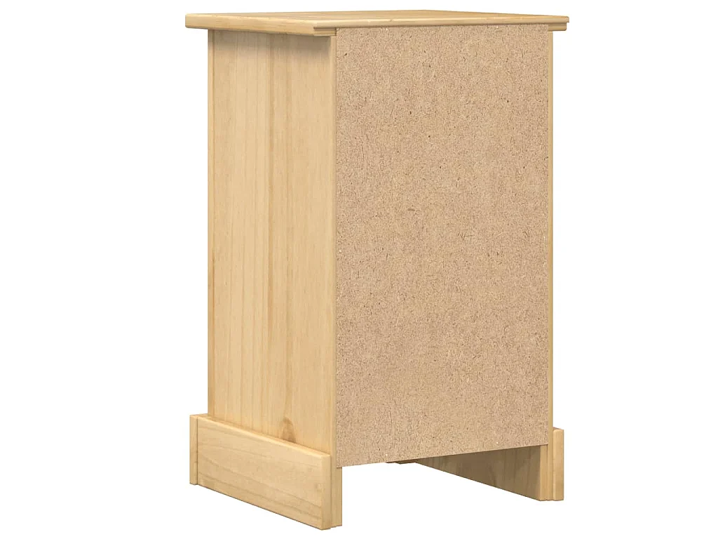Table de chevet Corona 35x32,5x58 cm bois de pin massif
