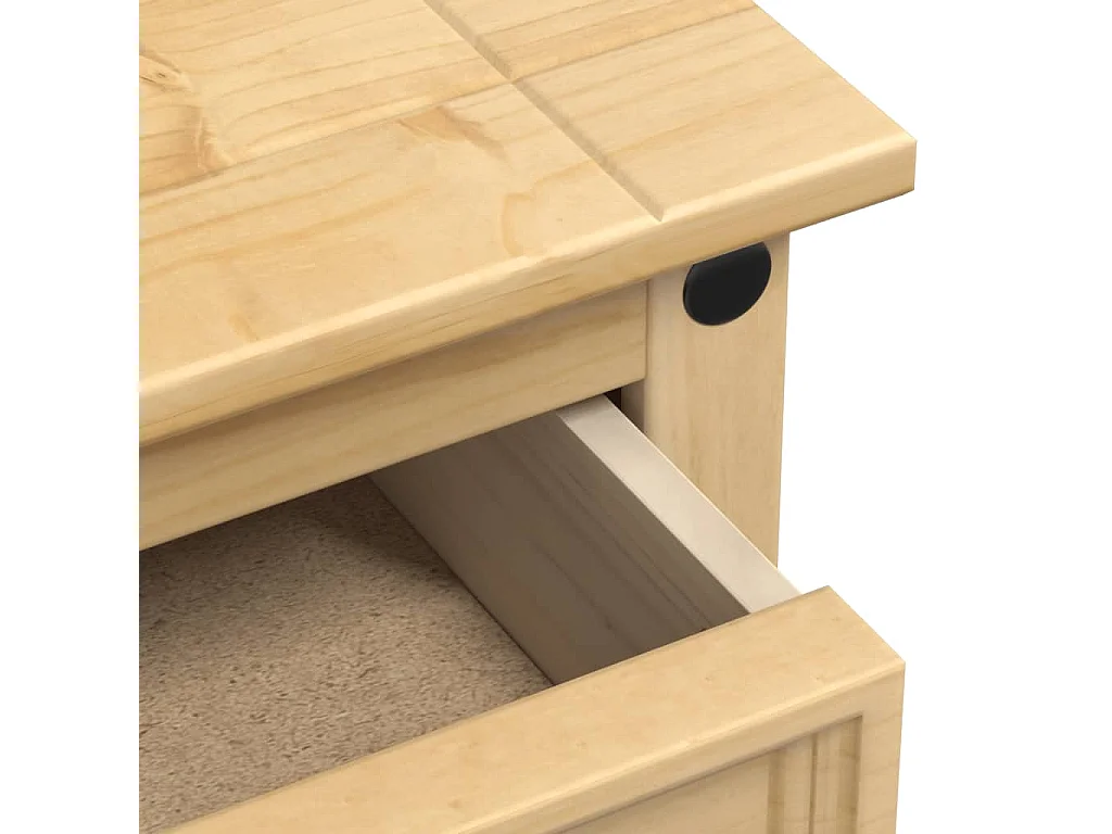 Table de chevet Corona 35x32,5x58 cm bois de pin massif