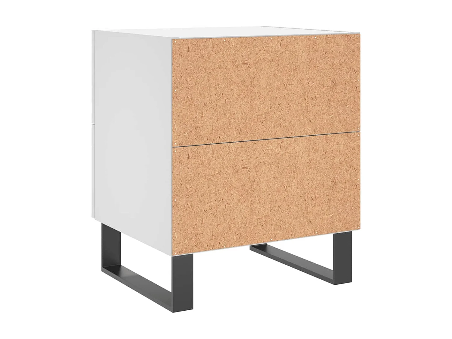 Tables de chevet 2 pcs blanc 40x35x47,5 cm bois d’ingénierie