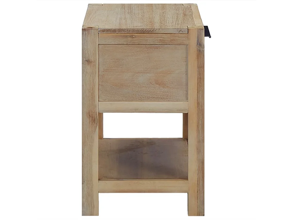 Nachttisch mit Schublade 40x30x48 cm Akazie Massivholz