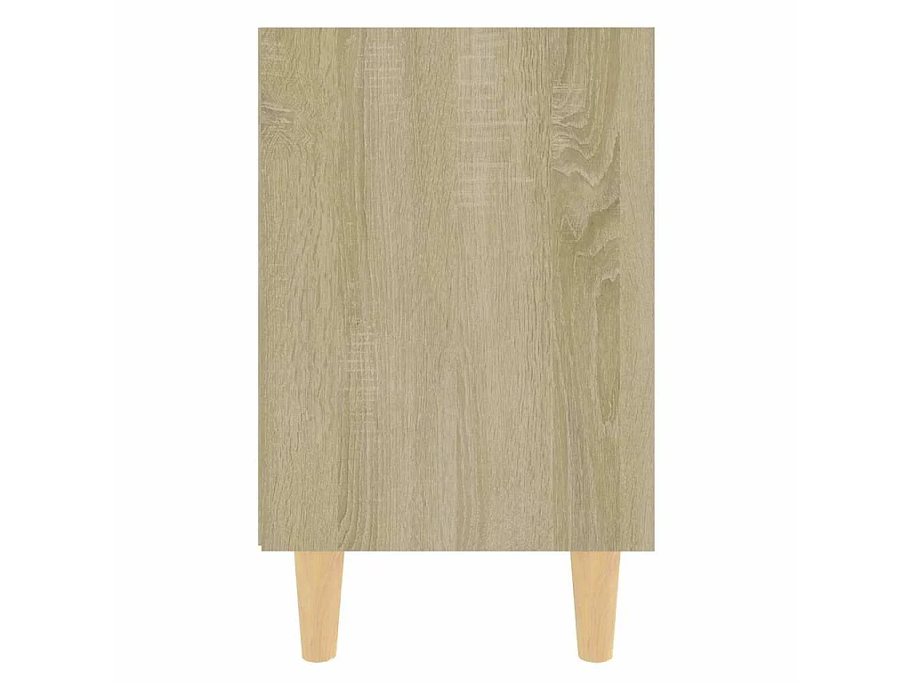 Nachttische 2 Stk. Massivholz-Beinen Sonoma-Eiche 40x30x50cm