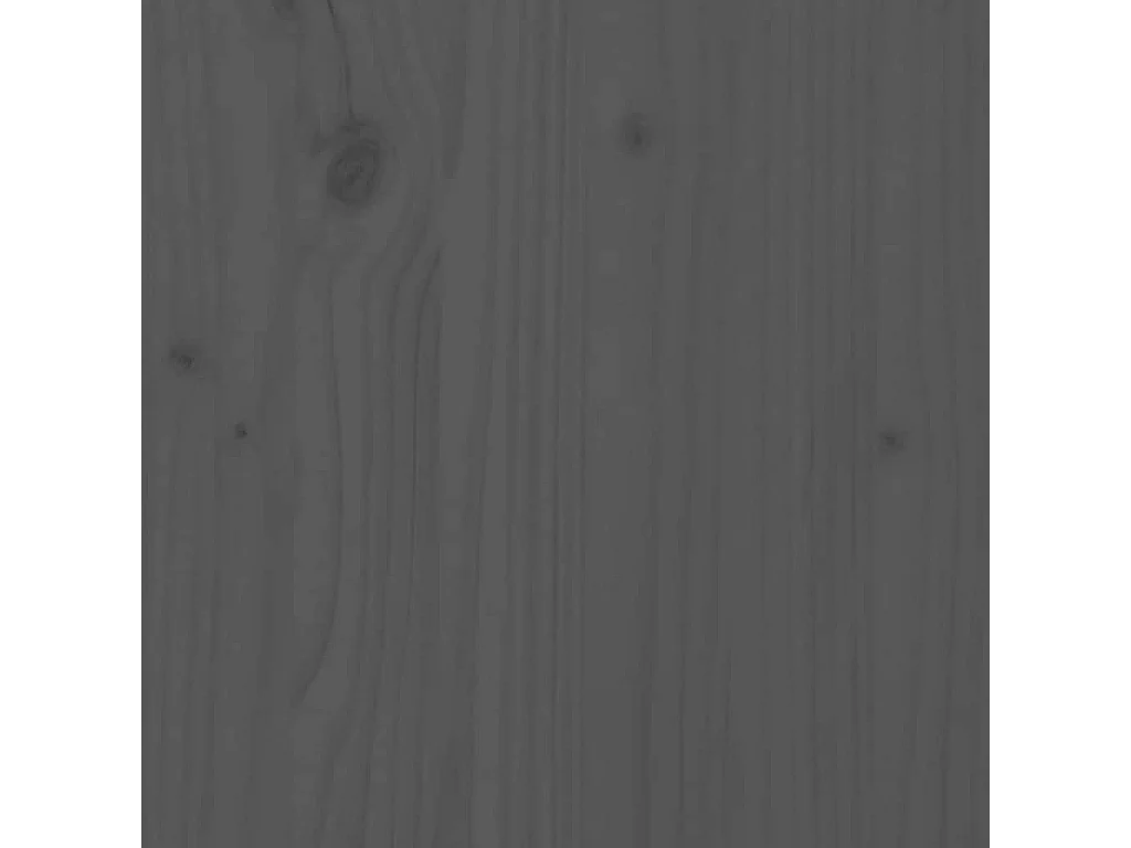 Comodini 2 pz Grigi 40x34x35 cm in Legno Massello di Pino