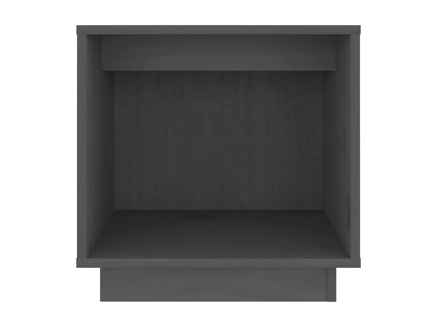 Tables de chevet 2 pcs Gris 40x30x40 cm Bois de pin solide