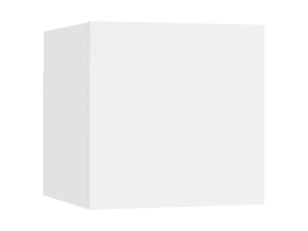Comodini 2 pz Bianchi 30,5x30x30 cm in Legno Multistrato