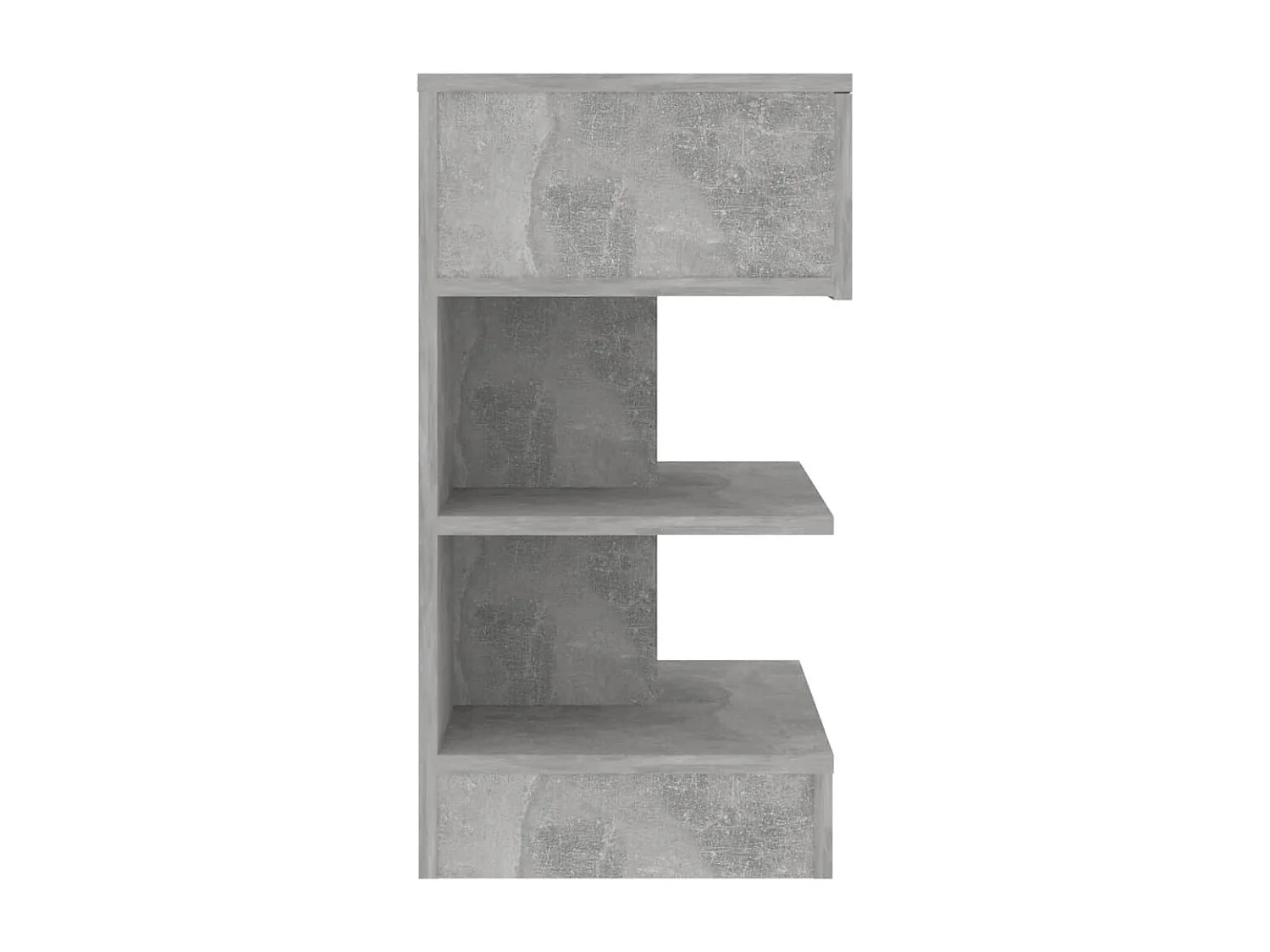 Comodini 2 pz Grigio Cemento 40x35x65 cm