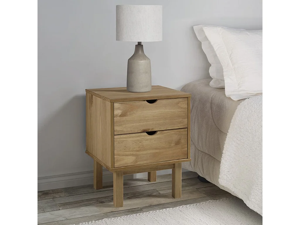 Table de chevet OTTA 45x39x57 cm bois de pin massif