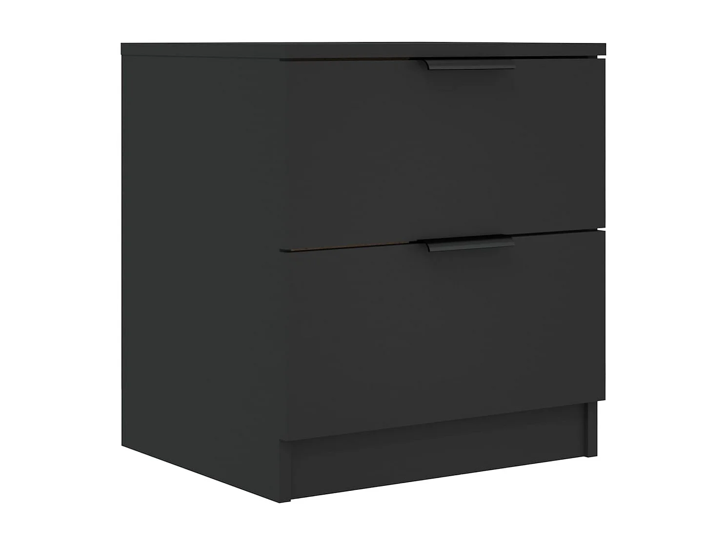 Nachttisch Schwarz Holzwerkstoff