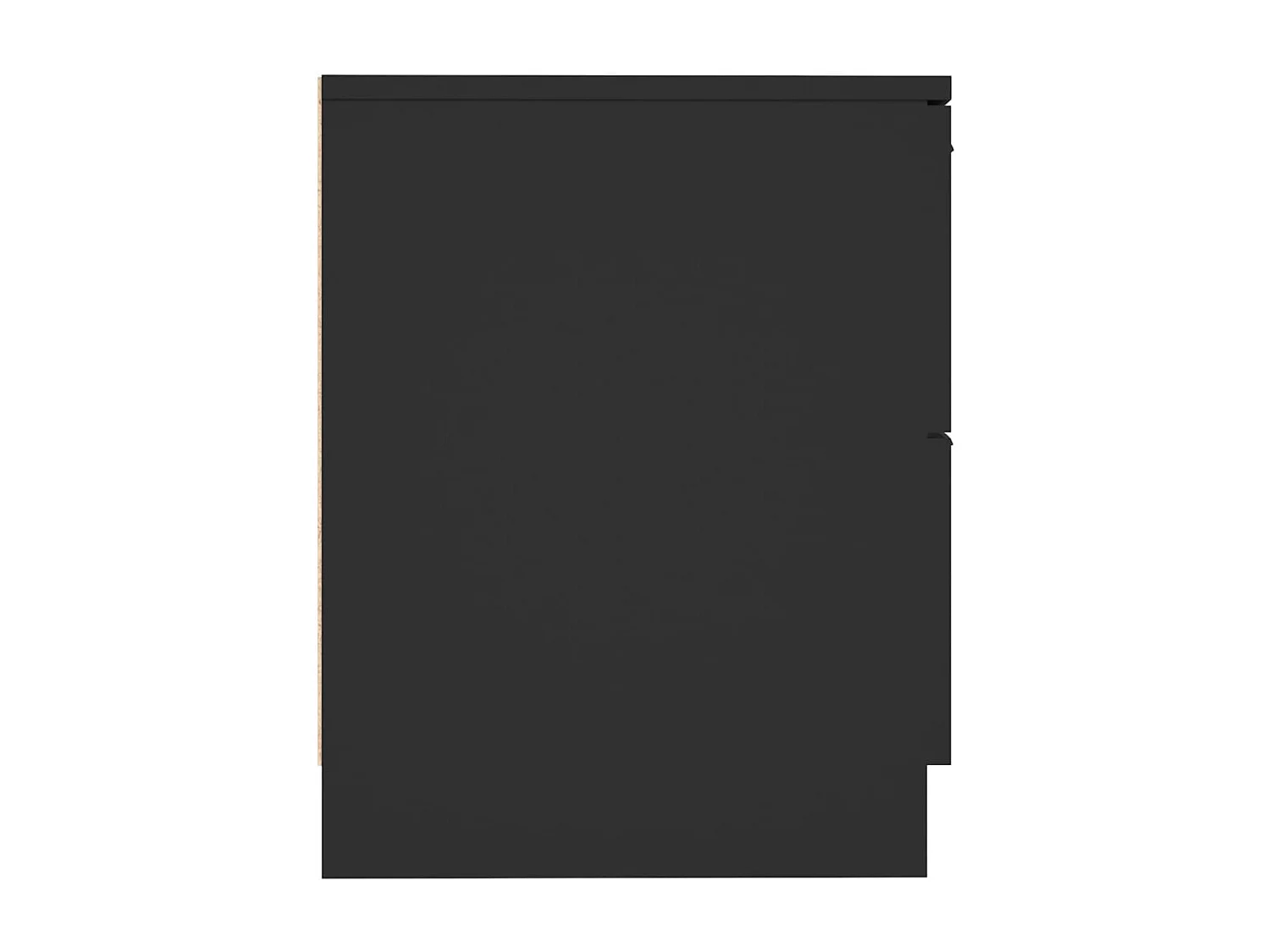 Nachttisch Schwarz Holzwerkstoff