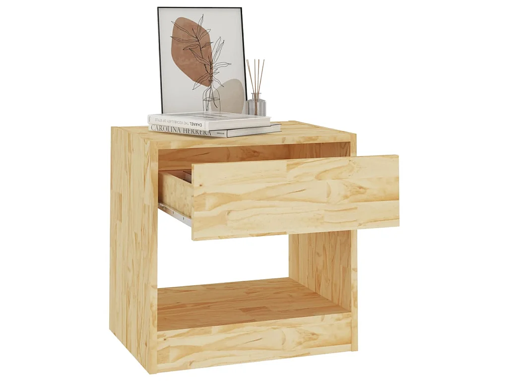 Tables de chevet 2 pcs 40x31x40 cm bois de pin massif