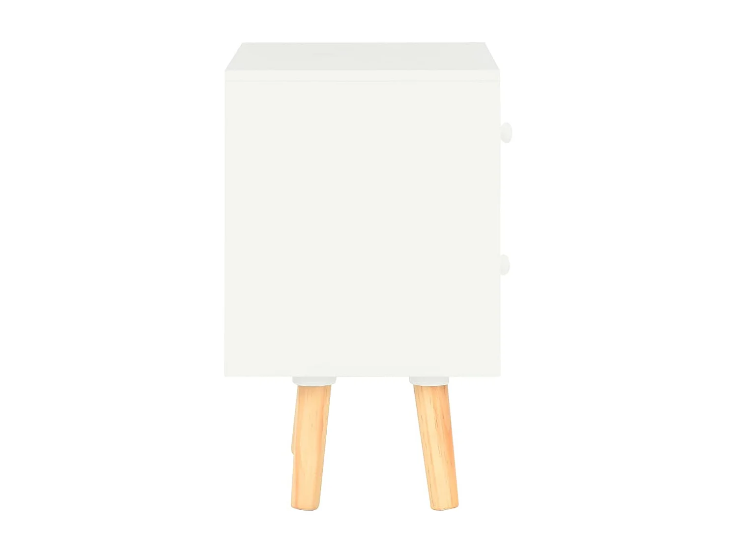 Nachtkastjes 2 st 40x30x50 cm massief grenenhout wit