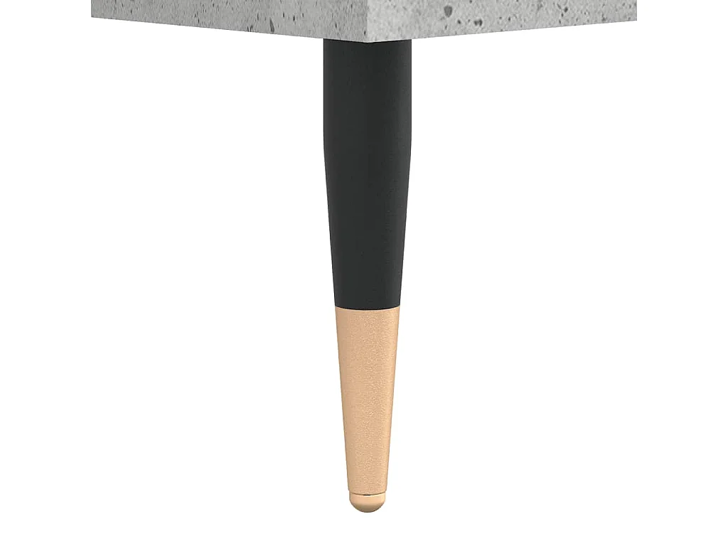 Comodino Grigio Cemento 40x35x50 cm in Legno Multistrato