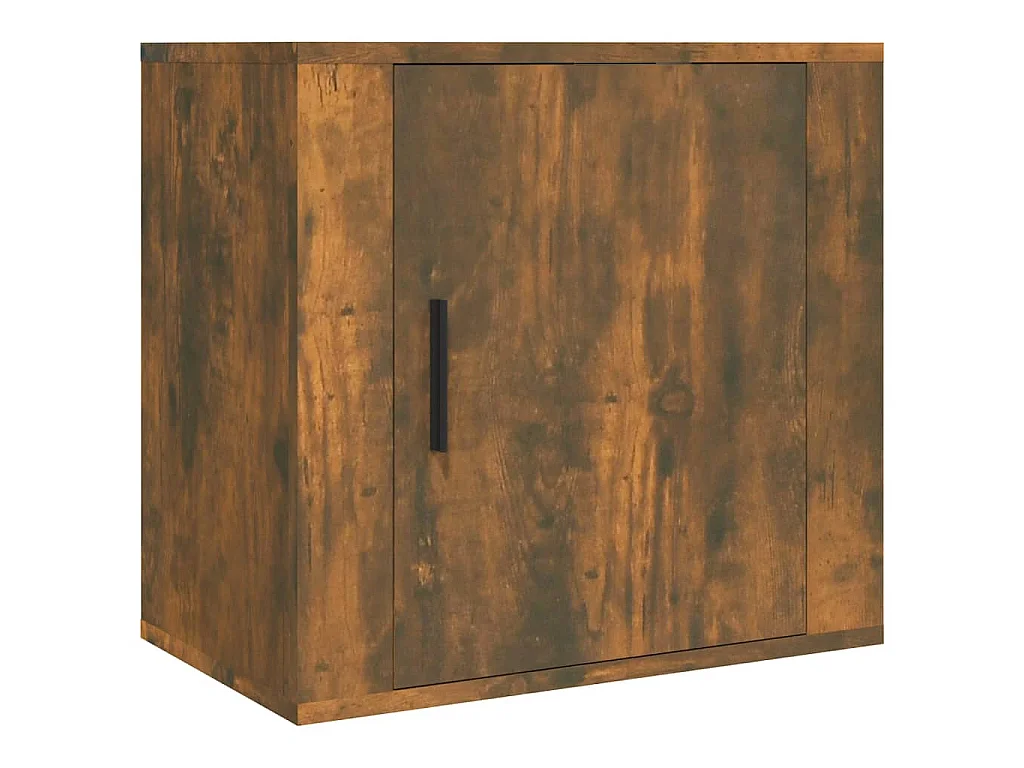 Tables de chevet murales 2 pcs Chêne fumé 50x30x47 cm