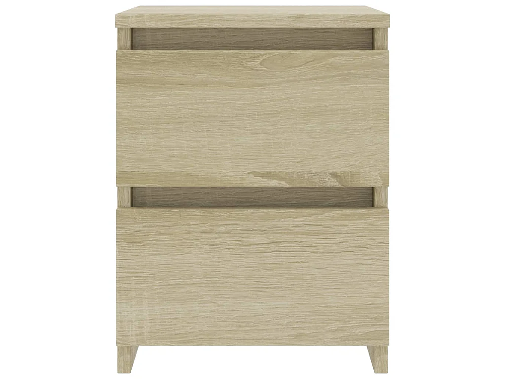 Tables de chevet 2 pcs Chêne sonoma 30x30x40 cm Bois ingénierie