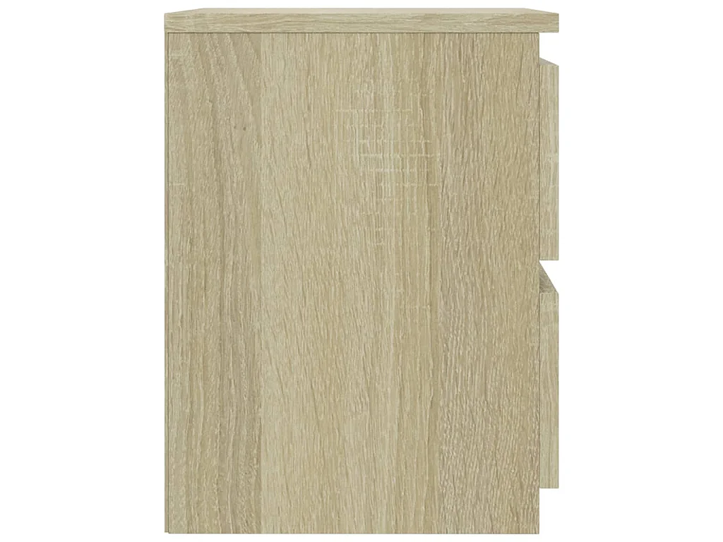 Tables de chevet 2 pcs Chêne sonoma 30x30x40 cm Bois ingénierie