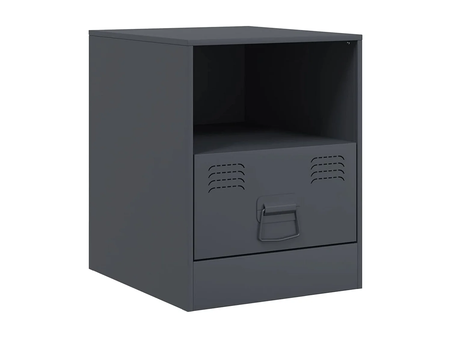 Mesas de cabeceira 2 pcs 34,5x39x44 cm aço antracite
