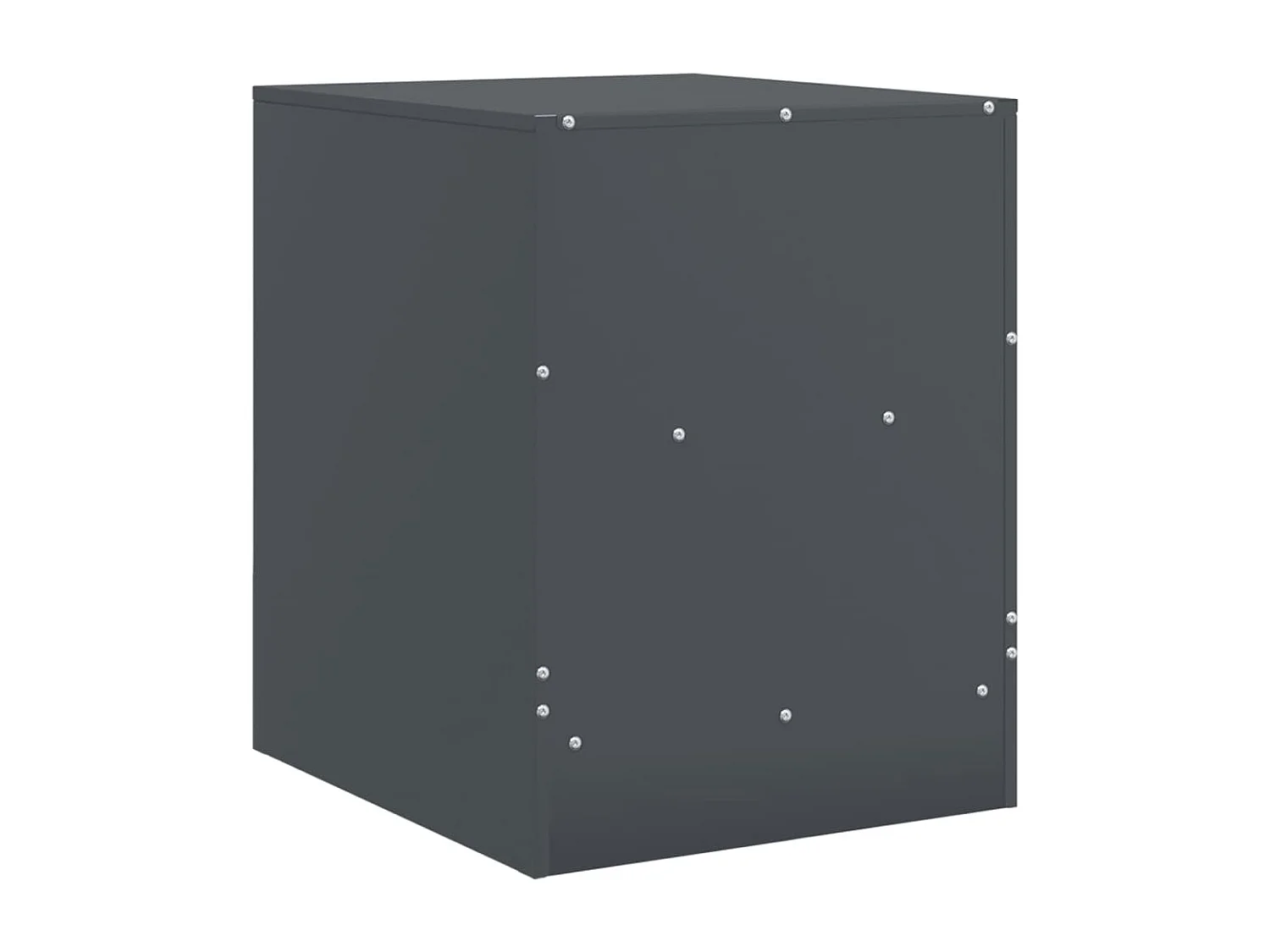 Mesas de cabeceira 2 pcs 34,5x39x44 cm aço antracite
