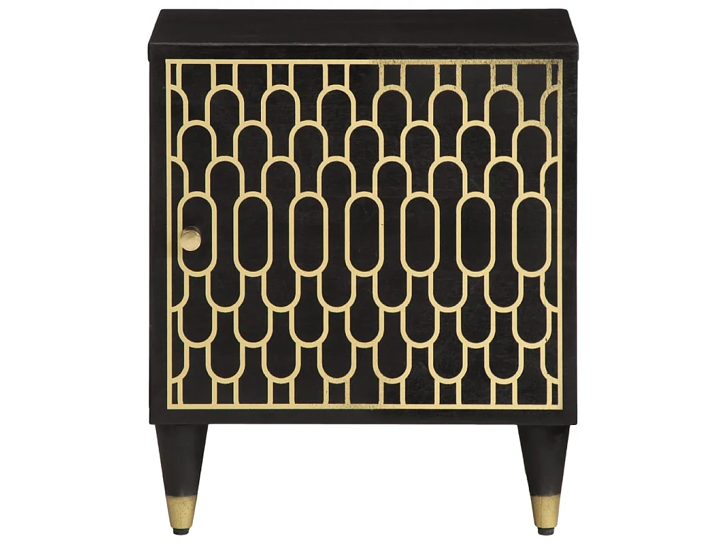 Comodini 2pz 40x33x46 cm in Legno Massello di Mango