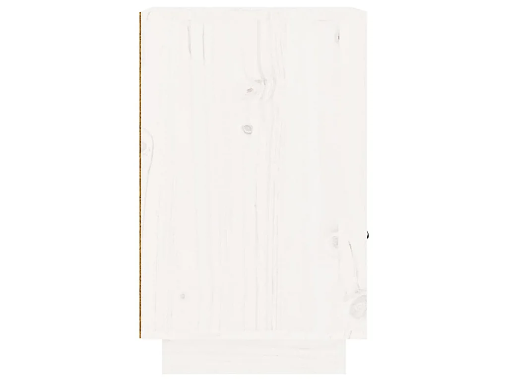 Mesa de cabeceira 40x34x55 cm madeira de pinho maciça branco