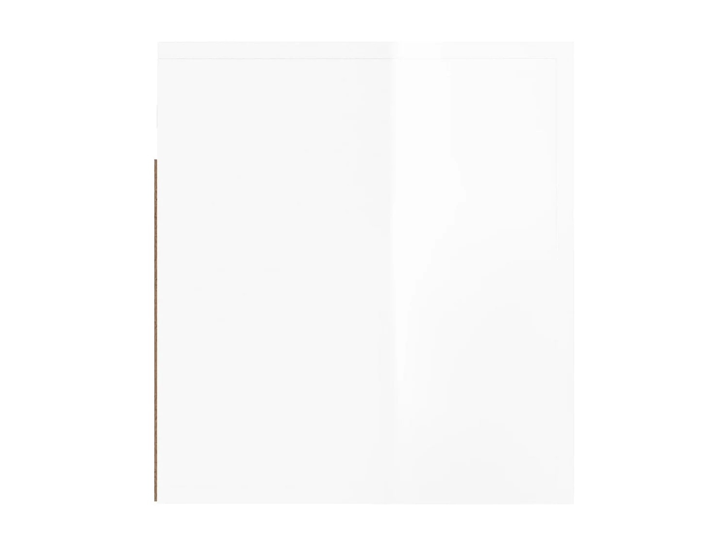 Nachtkastjes 2 st wandgemonteerd 50x36x40 cm hoogglans wit