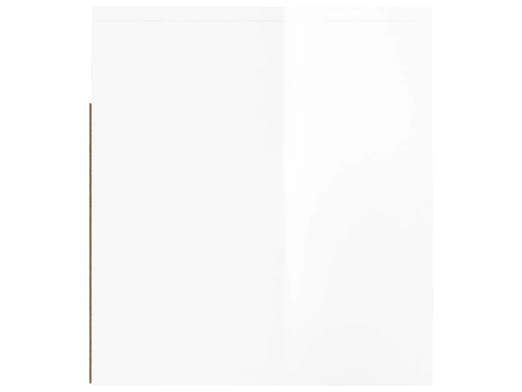 Tables de chevet murales 2 pcs Blanc brillant 50x36x40 cm