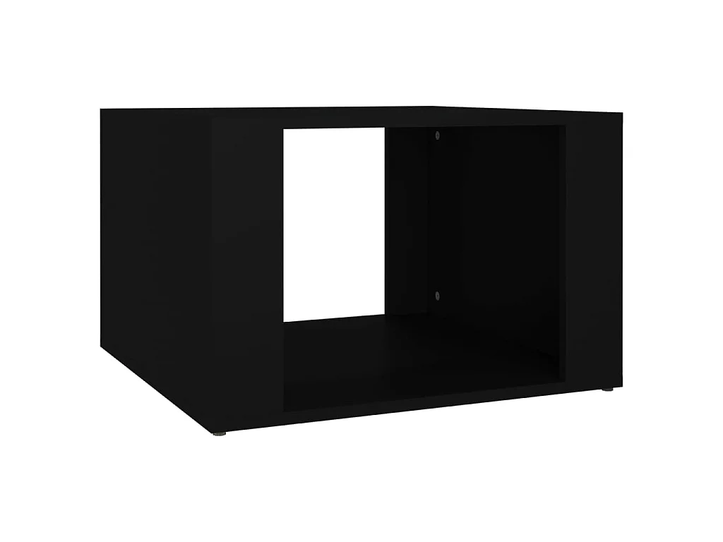 Table de chevet Noir 57x55x36 cm Bois d’ingénierie