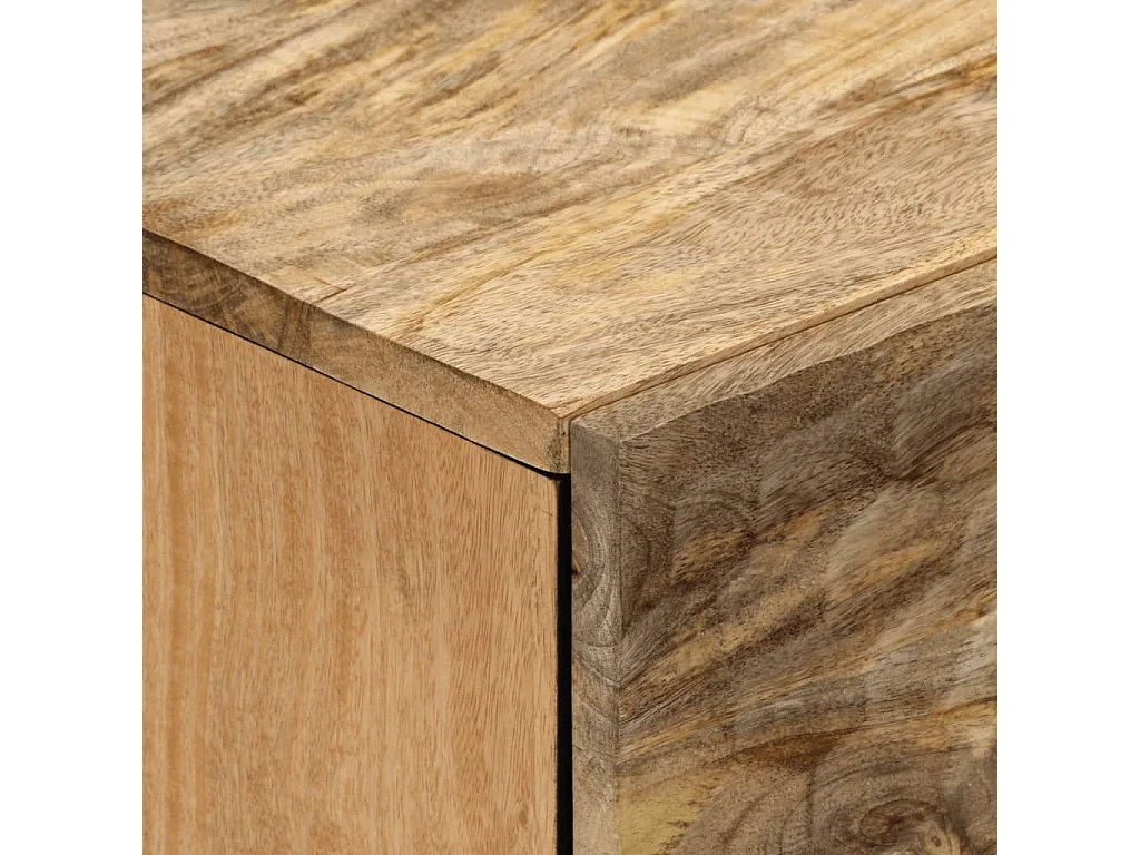 Table de chevet 50x33x60 cm bois de manguier massif