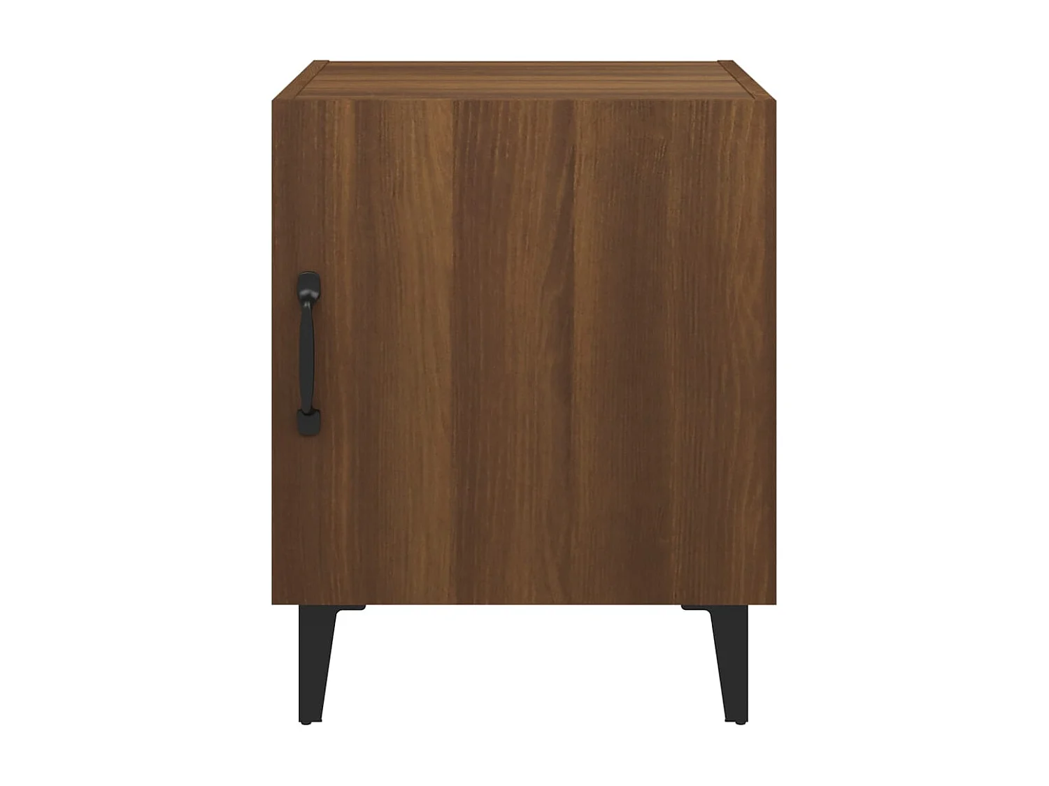 Comodini 2 pz Rovere Marrone in Legno Multistrato