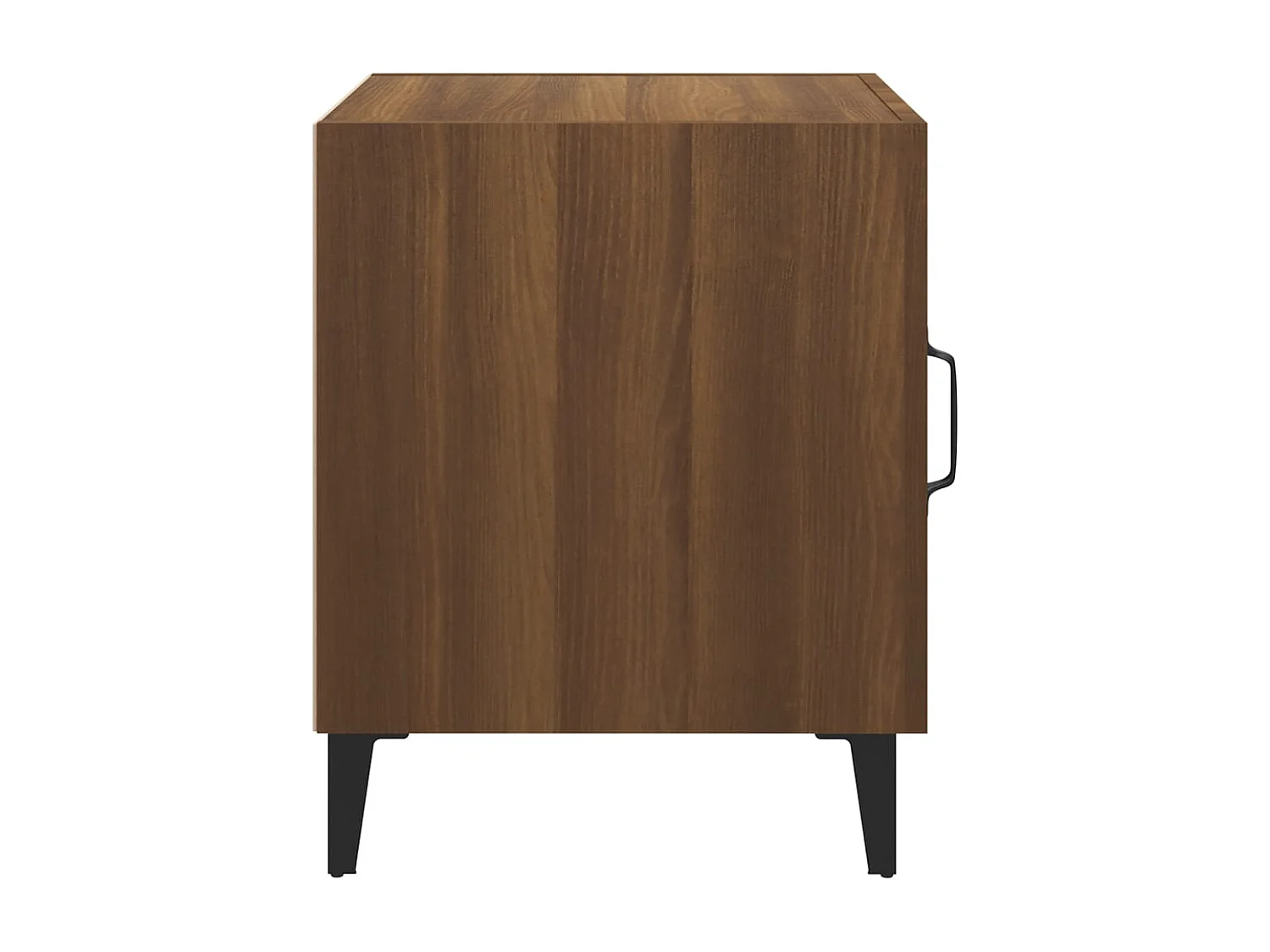 Comodini 2 pz Rovere Marrone in Legno Multistrato