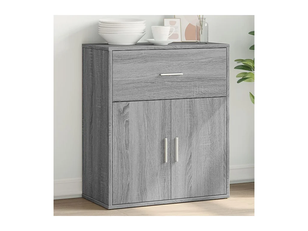 Buffet sonoma gris 60x31x70 cm bois d'ingénierie